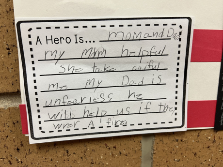 What a student thought a hero was