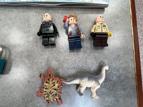 Lego figurines in the lost and found