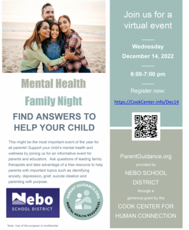 QR code for family health night