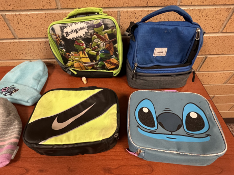 lunch boxes in our lost and found