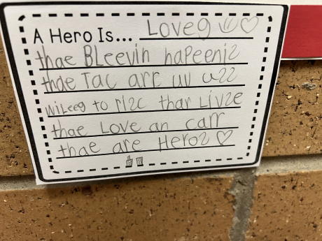 What a student thought a hero was