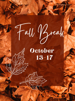 fall break October 13-17