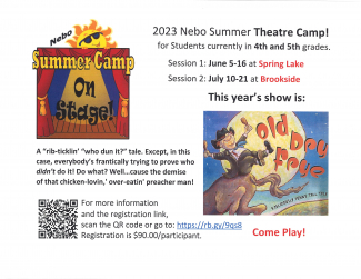 Summer Theatre Camp flier