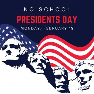 No School Monday, February 19